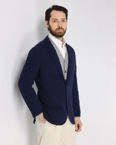 Пиджак цвет синий — превью 2