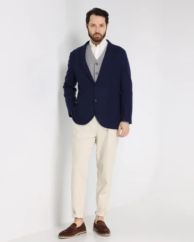 Пиджак цвет синий — превью 4