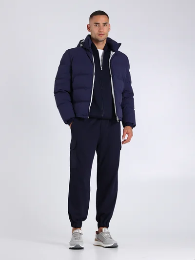 Пуховик цвет синий — превью 2