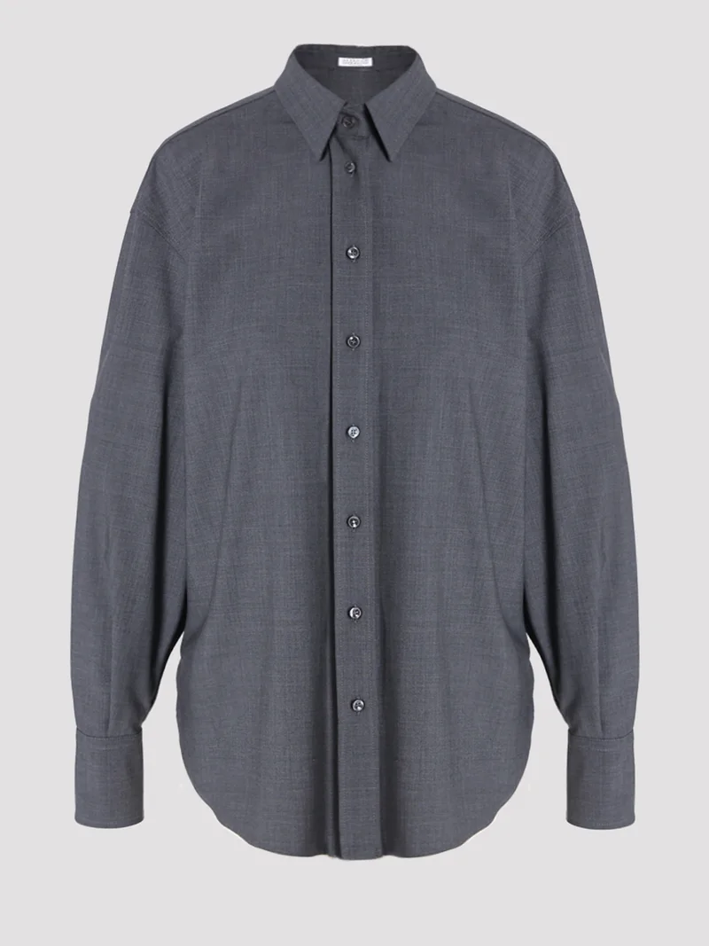 Рубашка цвет темно-серый