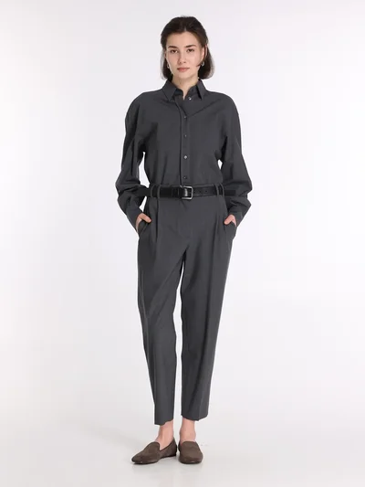 Брюки цвет темно-серый — превью 2