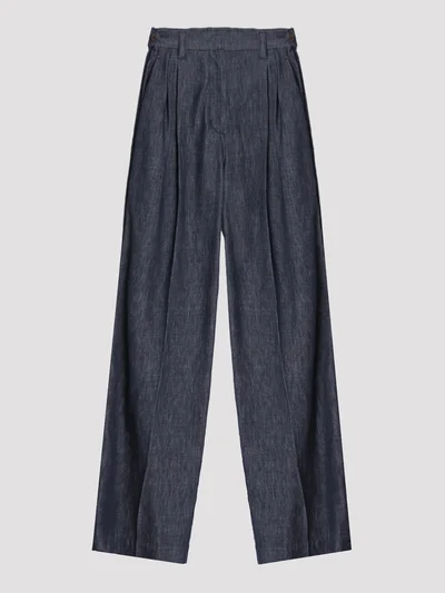 Джинсы цвет темно-синий — превью 1