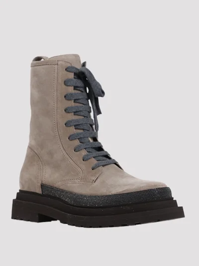 Ботинки цвет светло-серый — превью 2