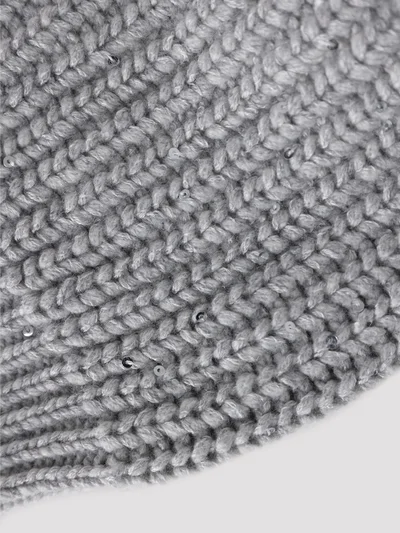 Шапка цвет светло-серый — превью 3