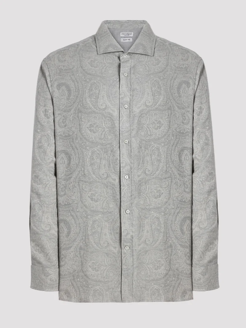 Рубашка цвет светло-серый