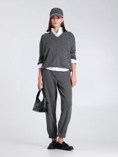 Пуловер цвет серый — превью 2