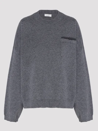 Джемпер цвет темно-серый — превью 1