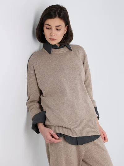 Джемпер цвет бежевый — превью 2