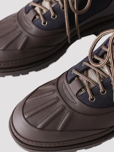 Ботинки цвет темно-коричневый-синий — превью 4