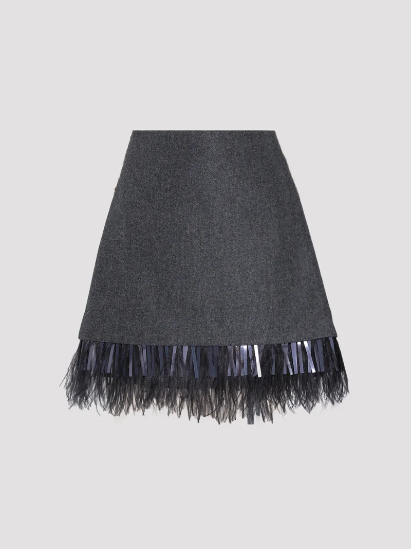 Юбка цвет темно-серый