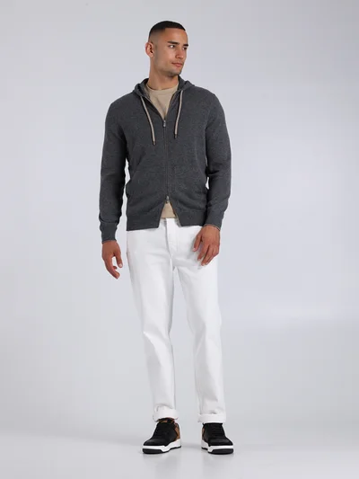 Толстовка цвет темно-серый — превью 2