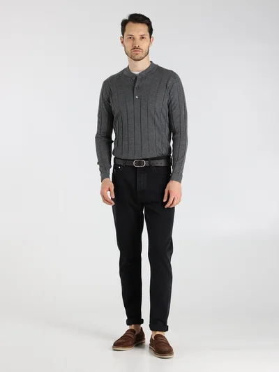 Джинсы цвет темно-серый — превью 4