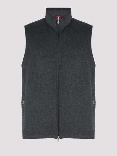 Жилет цвет темно-серый — превью 1