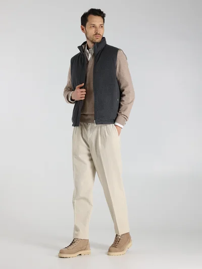 Жилет цвет темно-серый — превью 4