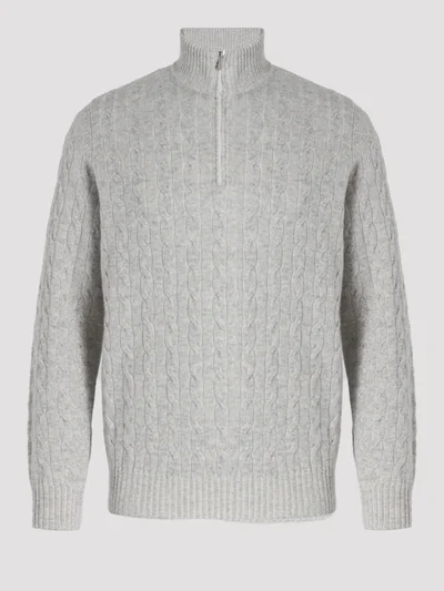 Джемпер цвет светло-серый — превью 1