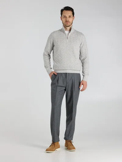 Джемпер цвет светло-серый — превью 2