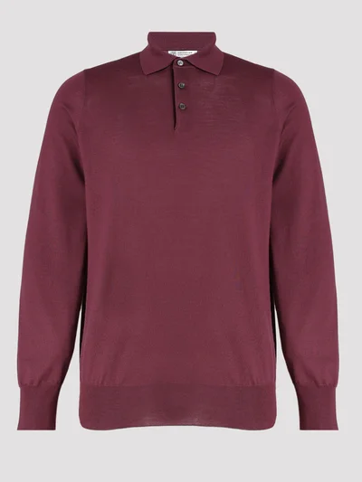 Джемпер цвет бордовый — превью 1