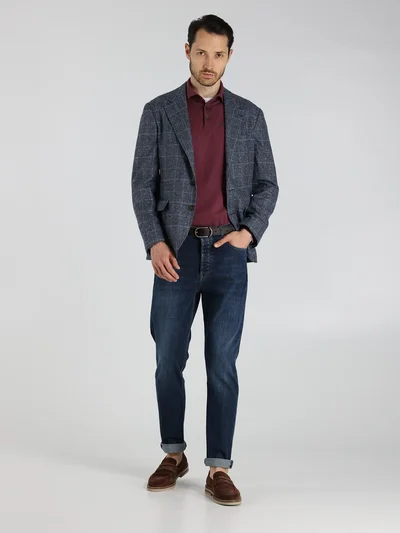 Джемпер цвет бордовый — превью 5