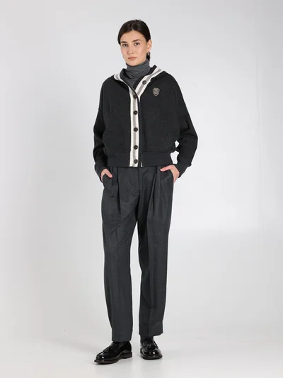 Брюки цвет темно-серый — превью 2