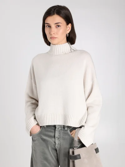 Свитер цвет белый — превью 3