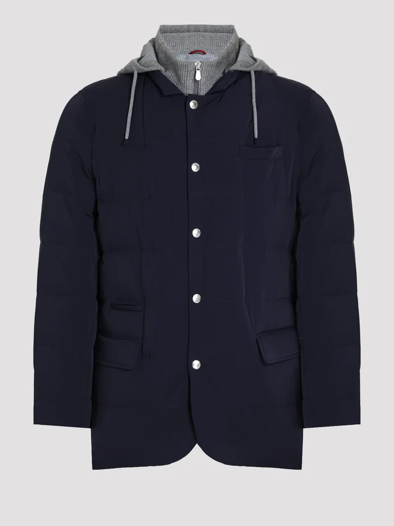 Пуховик цвет синий