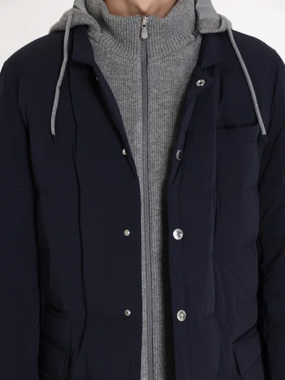 Пуховик цвет синий — превью 8