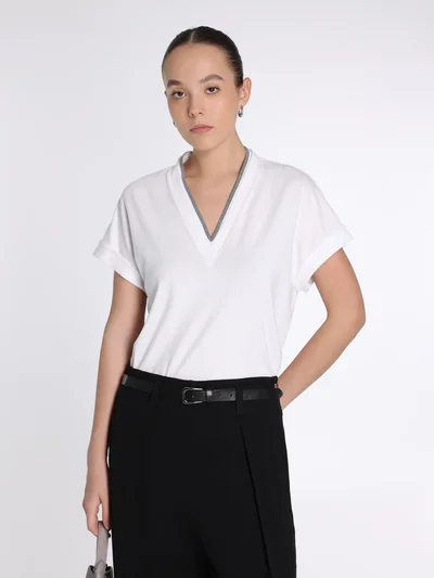 Футболка цвет белый — превью 3