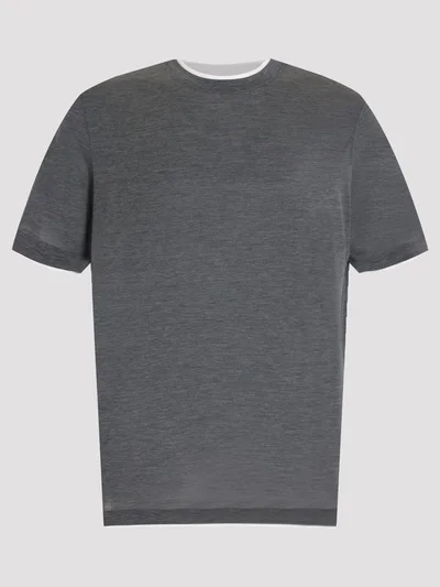 Футболка цвет серый — превью 1