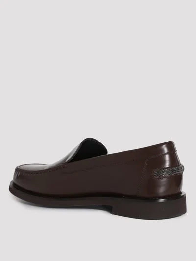 Лоферы цвет темно-коричневый — превью 3