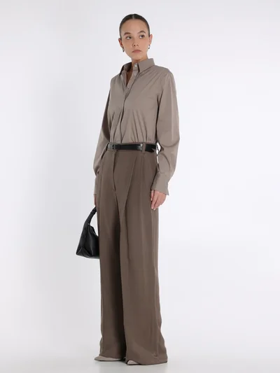 Брюки цвет шоколадный — превью 3