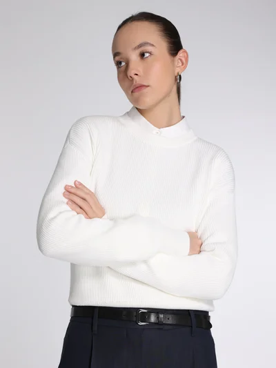 Джемпер цвет молочный — превью 3