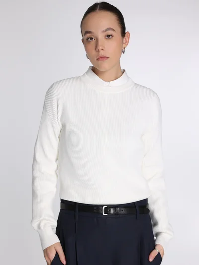 Джемпер цвет молочный — превью 4