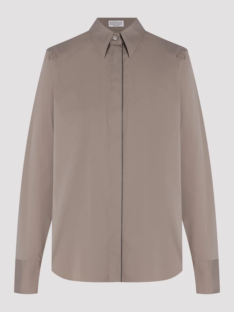 Рубашка цвет светло-коричневый