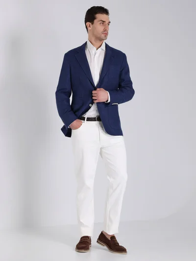 Пиджак цвет синий — превью 2