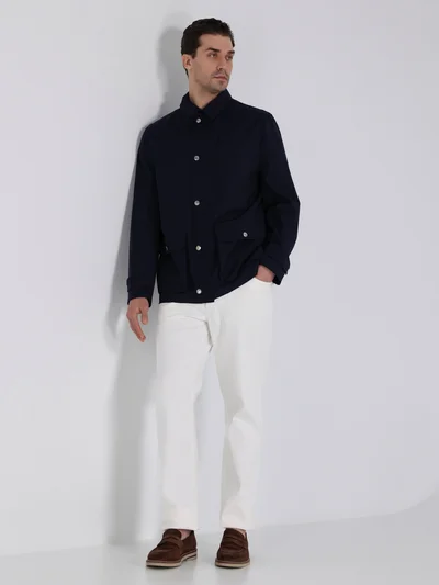 Ветровка цвет темно-синий — превью 3