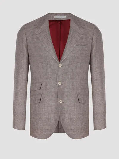 Пиджак цвет светло-коричневый — превью 1