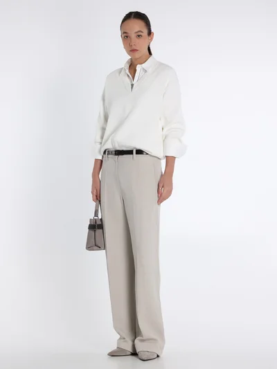 Пуловер цвет молочный — превью 5