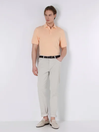 Поло цвет светло-оранжевый — превью 4