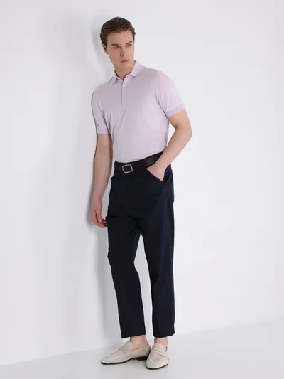 Поло цвет лавандовый — превью 2