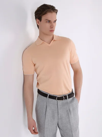 Поло цвет белый — превью 2