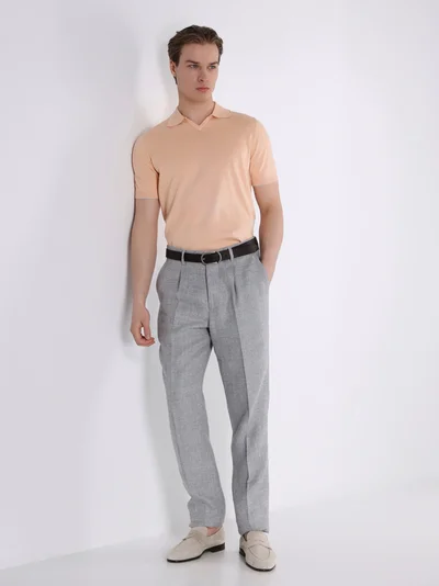 Поло цвет белый — превью 3