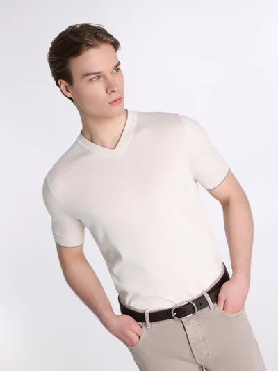 Пуловер цвет темно-синий — превью 3