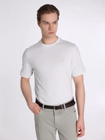 Футболка цвет жемчужно-серый — превью 5