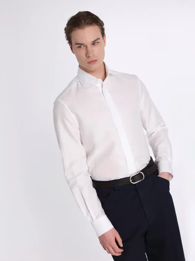 Рубашка цвет белый — превью 3