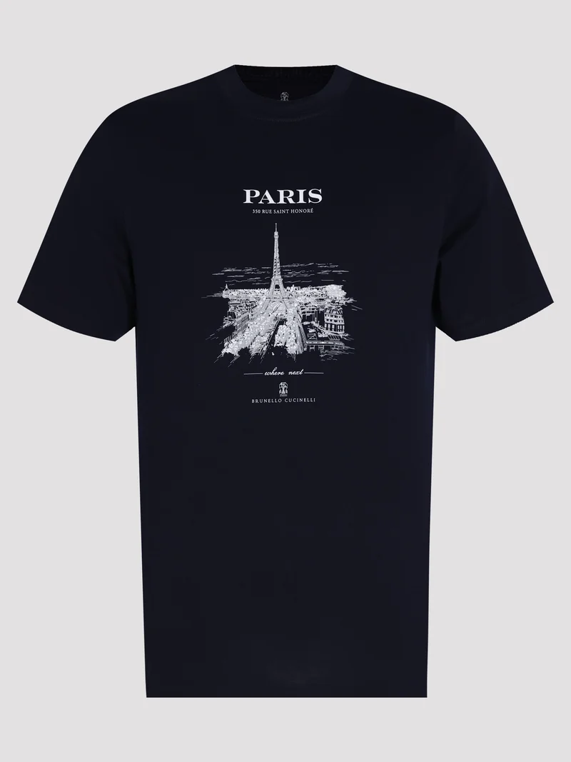 Футболка цвет темно-синий