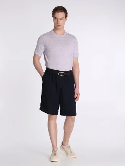 Шорты цвет темно-синий — превью 4