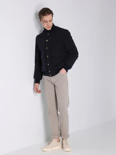 Куртка цвет синий — превью 3