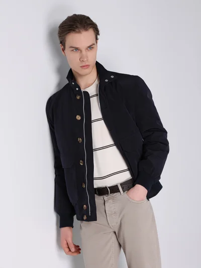 Куртка цвет синий — превью 4