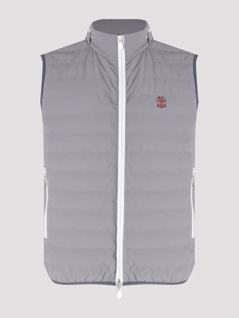 Жилет цвет серый