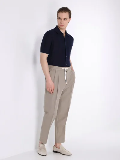 Брюки цвет хаки — превью 3